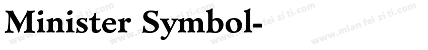 Minister Symbol字体转换